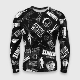 Мужской рашгард 3D с принтом TRAVIS SCOTT+FORTNITE в городе Новоалтайск,  |  | america | astro jack | astroworld | cactus jack | fortnite | fortnite 2 | fortnite х | rap | travis scott | usa | wish you were here | америка | астро джек | зарубежный реп | кактус джек | реп | сша | трэвис скотт | фортнайт | фортнайт 2