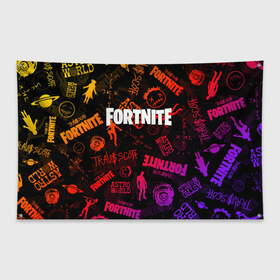 Флаг-баннер с принтом TRAVIS SCOTT+FORTNITE в городе Новоалтайск, 100% полиэстер | размер 67 х 109 см, плотность ткани — 95 г/м2; по краям флага есть четыре люверса для крепления | america | astro jack | astroworld | cactus jack | fortnite | fortnite 2 | fortnite х | rap | travis scott | usa | wish you were here | америка | астро джек | зарубежный реп | кактус джек | реп | сша | трэвис скотт | фортнайт | фортнайт 2