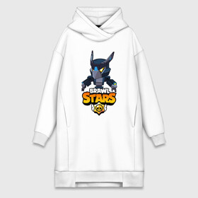 Платье-худи хлопок с принтом BRAWL STARS CROW BLACK в городе Новоалтайск,  |  | bibi | brawl stars | crow | leon | leon shark | max | mecha crow | mr.p | phoenix | sally leon | sprout | stars | unicorn | virus 8 bit | werewolf | биби | ворон | леон | оборотень | пингвин