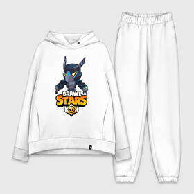 Женский костюм хлопок Oversize с принтом BRAWL STARS CROW BLACK в городе Новоалтайск,  |  | bibi | brawl stars | crow | leon | leon shark | max | mecha crow | mr.p | phoenix | sally leon | sprout | stars | unicorn | virus 8 bit | werewolf | биби | ворон | леон | оборотень | пингвин