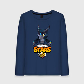 Женский лонгслив хлопок с принтом BRAWL STARS CROW BLACK в городе Новоалтайск, 100% хлопок |  | bibi | brawl stars | crow | leon | leon shark | max | mecha crow | mr.p | phoenix | sally leon | sprout | stars | unicorn | virus 8 bit | werewolf | биби | ворон | леон | оборотень | пингвин