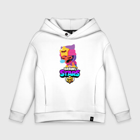 Детское худи Oversize хлопок с принтом BRAWL STARS SANDY в городе Новоалтайск, френч-терри — 70% хлопок, 30% полиэстер. Мягкий теплый начес внутри —100% хлопок | боковые карманы, эластичные манжеты и нижняя кромка, капюшон на магнитной кнопке | Тематика изображения на принте: bibi | brawl stars | crow | leon | leon shark | max | mecha crow | mr.p | phoenix | sally leon | sprout | stars | unicorn | virus 8 bit | werewolf | биби | ворон | леон | оборотень | пингвин