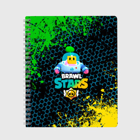 Тетрадь с принтом Sprout Brawl Stars в городе Новоалтайск, 100% бумага | 48 листов, плотность листов — 60 г/м2, плотность картонной обложки — 250 г/м2. Листы скреплены сбоку удобной пружинной спиралью. Уголки страниц и обложки скругленные. Цвет линий — светло-серый
 | brawl | brawl stars | sprout | бравл | бравл старс | росток | спраут | спраут brawl stars | спроут
