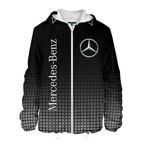 Мужская куртка 3D с принтом MERCEDES-BENZ  в городе Новоалтайск, ткань верха — 100% полиэстер, подклад — флис | прямой крой, подол и капюшон оформлены резинкой с фиксаторами, два кармана без застежек по бокам, один большой потайной карман на груди. Карман на груди застегивается на липучку | amg | auto | brabus | mercedes | sport | авто | автомобиль | автомобильные | амг | брабус | бренд | марка | машины | мерседес | спорт