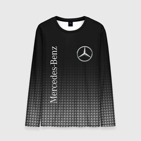 Мужской лонгслив 3D с принтом MERCEDES-BENZ  в городе Новоалтайск, 100% полиэстер | длинные рукава, круглый вырез горловины, полуприлегающий силуэт | Тематика изображения на принте: amg | auto | brabus | mercedes | sport | авто | автомобиль | автомобильные | амг | брабус | бренд | марка | машины | мерседес | спорт