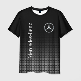 Мужская футболка 3D с принтом MERCEDES-BENZ  в городе Новоалтайск, 100% полиэфир | прямой крой, круглый вырез горловины, длина до линии бедер | amg | auto | brabus | mercedes | sport | авто | автомобиль | автомобильные | амг | брабус | бренд | марка | машины | мерседес | спорт