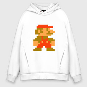Мужское худи Oversize хлопок с принтом Super Mario Bros в городе Новоалтайск, френч-терри — 70% хлопок, 30% полиэстер. Мягкий теплый начес внутри —100% хлопок | боковые карманы, эластичные манжеты и нижняя кромка, капюшон на магнитной кнопке | 8bit | dendy | famicom | mario | nes | supermario | марио | супермарио