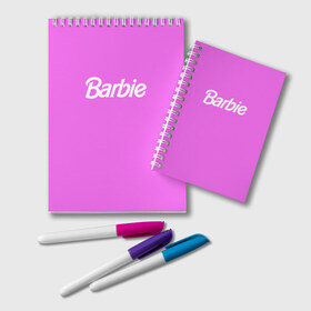 Блокнот с принтом Barbie в городе Новоалтайск, 100% бумага | 48 листов, плотность листов — 60 г/м2, плотность картонной обложки — 250 г/м2. Листы скреплены удобной пружинной спиралью. Цвет линий — светло-серый
 | Тематика изображения на принте: barbie | барби | кукла | кукла барби