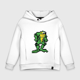 Детское худи Oversize хлопок с принтом Battletoads в городе Новоалтайск, френч-терри — 70% хлопок, 30% полиэстер. Мягкий теплый начес внутри —100% хлопок | боковые карманы, эластичные манжеты и нижняя кромка, капюшон на магнитной кнопке | battletoads | батлтоадс