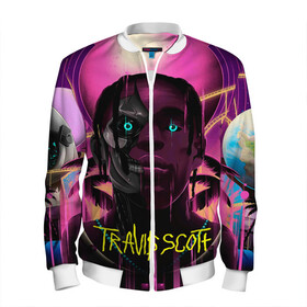 Мужской бомбер 3D с принтом TRAVIS SCOTT+FORTNITE в городе Новоалтайск, 100% полиэстер | застегивается на молнию, по бокам два кармана без застежек, по низу бомбера и на воротнике - эластичная резинка | america | astro jack | astroworld | cactus jack | fortnite | fortnite 2 | fortnite х | rap | travis scott | usa | wish you were here | америка | астро джек | зарубежный реп | кактус джек | реп | сша | трэвис скотт | фортнайт | фортнайт 2