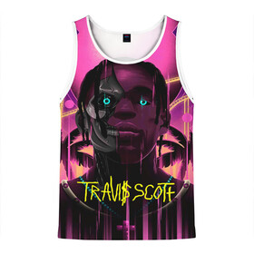 Мужская майка 3D с принтом TRAVIS SCOTT+FORTNITE в городе Новоалтайск, 100% полиэстер | круглая горловина, приталенный силуэт, длина до линии бедра. Пройма и горловина окантованы тонкой бейкой | america | astro jack | astroworld | cactus jack | fortnite | fortnite 2 | fortnite х | rap | travis scott | usa | wish you were here | америка | астро джек | зарубежный реп | кактус джек | реп | сша | трэвис скотт | фортнайт | фортнайт 2