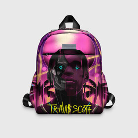 Детский рюкзак 3D с принтом TRAVIS SCOTT+FORTNITE в городе Новоалтайск, 100% полиэстер | лямки с регулируемой длиной, сверху петелька, чтобы рюкзак можно было повесить на вешалку. Основное отделение закрывается на молнию, как и внешний карман. Внутри дополнительный карман. По бокам два дополнительных кармашка | america | astro jack | astroworld | cactus jack | fortnite | fortnite 2 | fortnite х | rap | travis scott | usa | wish you were here | америка | астро джек | зарубежный реп | кактус джек | реп | сша | трэвис скотт | фортнайт | фортнайт 2