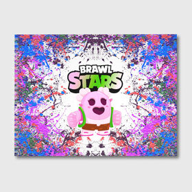 Альбом для рисования с принтом Sakura Spike Brawl Stars в городе Новоалтайск, 100% бумага
 | матовая бумага, плотность 200 мг. | Тематика изображения на принте: brawl | brawl stars | sakura spike | spike | бравл | бравл кактус | бравл старс | кактус | сакура спайк | спайк | спайк бравл старс
