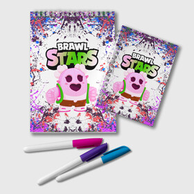 Блокнот с принтом Sakura Spike Brawl Stars в городе Новоалтайск, 100% бумага | 48 листов, плотность листов — 60 г/м2, плотность картонной обложки — 250 г/м2. Листы скреплены удобной пружинной спиралью. Цвет линий — светло-серый
 | Тематика изображения на принте: brawl | brawl stars | sakura spike | spike | бравл | бравл кактус | бравл старс | кактус | сакура спайк | спайк | спайк бравл старс