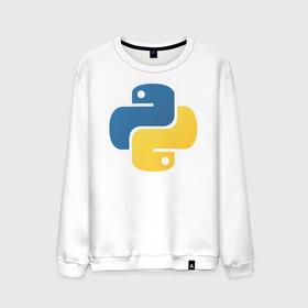 Мужской свитшот хлопок с принтом Python в городе Новоалтайск, 100% хлопок |  | Тематика изображения на принте: python | пайтон | питон