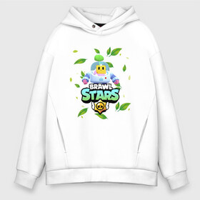 Мужское худи Oversize хлопок с принтом Sprout Brawl Stars в городе Новоалтайск, френч-терри — 70% хлопок, 30% полиэстер. Мягкий теплый начес внутри —100% хлопок | боковые карманы, эластичные манжеты и нижняя кромка, капюшон на магнитной кнопке | brawl | brawl stars | sprout | бравл | бравл старс | росток | спраут | спраут brawl stars | спроут