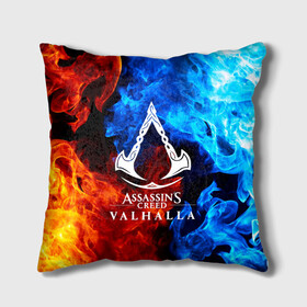Подушка 3D с принтом ASSASSIN`S CREED VALHALLA в городе Новоалтайск, наволочка – 100% полиэстер, наполнитель – холлофайбер (легкий наполнитель, не вызывает аллергию). | состоит из подушки и наволочки. Наволочка на молнии, легко снимается для стирки | slayer | valhalla | vikings | асасин | ассасин крид | ассассин | вальхалла | викинги | тамплиеры