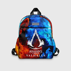 Детский рюкзак 3D с принтом ASSASSIN`S CREED VALHALLA в городе Новоалтайск, 100% полиэстер | лямки с регулируемой длиной, сверху петелька, чтобы рюкзак можно было повесить на вешалку. Основное отделение закрывается на молнию, как и внешний карман. Внутри дополнительный карман. По бокам два дополнительных кармашка | slayer | valhalla | vikings | асасин | ассасин крид | ассассин | вальхалла | викинги | тамплиеры
