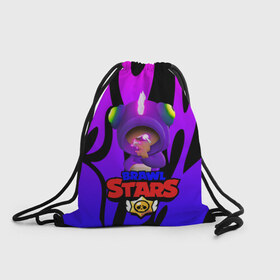 Рюкзак-мешок 3D с принтом LEON BRAWL STARS в городе Новоалтайск, 100% полиэстер | плотность ткани — 200 г/м2, размер — 35 х 45 см; лямки — толстые шнурки, застежка на шнуровке, без карманов и подкладки | 8 bit | brawl | crow | leon | spike | sprout | stars | бравл | ворон | игра | кактус | кроу | легендарный | леон | мифический | мультик | редкий | робобосс | робот | сверхредкий | старз | старс | эпический