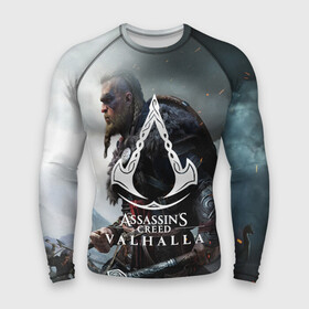 Мужской рашгард 3D с принтом ASSASSIN S CREED VALHALLA в городе Новоалтайск,  |  | slayer | valhalla | vikings | асасин | ассасин крид | ассассин | вальхалла | викинги | тамплиеры