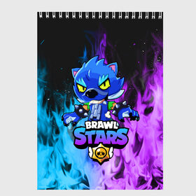 Скетчбук с принтом Brawl Stars LEON в городе Новоалтайск, 100% бумага
 | 48 листов, плотность листов — 100 г/м2, плотность картонной обложки — 250 г/м2. Листы скреплены сверху удобной пружинной спиралью | 8 bit | 8 бит | brawl | brawl stars | crow | leon | stars | бравл | бравл старс | браво старс | игра | компьютерная | кров | леон | онлайн | старс