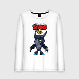 Женский лонгслив хлопок с принтом B S MECHA CROW BLACK в городе Новоалтайск, 100% хлопок |  | bibi | brawl stars | crow | leon | leon shark | max | mecha crow | mr.p | phoenix | sally leon | sprout | stars | unicorn | virus 8 bit | werewolf | биби | ворон | леон | оборотень | пингвин
