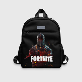 Детский рюкзак 3D с принтом Fortnite Black Knight в городе Новоалтайск, 100% полиэстер | лямки с регулируемой длиной, сверху петелька, чтобы рюкзак можно было повесить на вешалку. Основное отделение закрывается на молнию, как и внешний карман. Внутри дополнительный карман. По бокам два дополнительных кармашка | black knight | fortnite | фортнайт | чёрный рыцарь.