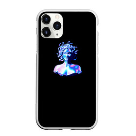 Чехол для iPhone 11 Pro Max матовый с принтом WAPORWAVE в городе Новоалтайск, Силикон |  | Тематика изображения на принте: waporwave | блеск | голография | медуза