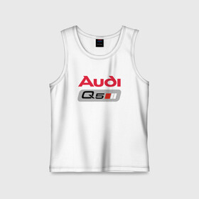 Детская майка хлопок с принтом AUDI Q5 LOGO в городе Новоалтайск,  |  | a1 | a2 | a3 | a4 | a5 | a6 | a7 | a8 | audi | auto | perfomance | q5 | rs | sport | авто | автомобиль | автомобильные | ауди | бренд | ку5 | марка | машины | перфоманс | рс | спорт