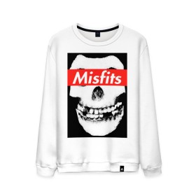 Мужской свитшот хлопок с принтом Misfits в городе Новоалтайск, 100% хлопок |  | clash | cure | horror | horrorpunk | linkin park | misfits | punk | punkrock | ramones | король и шут | панкрок