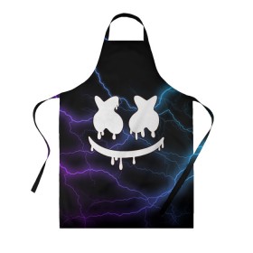 Фартук 3D с принтом Marshmello в городе Новоалтайск, 100% полиэстер | общий размер — 65 х 85 см, ширина нагрудника — 26 см, горловина — 53 см, длина завязок — 54 см, общий обхват в поясе — 173 см. Принт на завязках и на горловине наносится с двух сторон, на основной части фартука — только с внешней стороны | dj | marshmello | usa | америка | клуб | клубная музыка | мармело | маршмелло | маршмеллоу | молния | музыка | музыкант