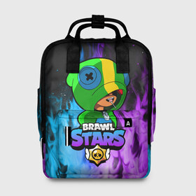 Женский рюкзак 3D с принтом Brawl Stars LEON в городе Новоалтайск, 100% полиэстер | лямки с регулируемой длиной, сверху ручки, чтобы рюкзак нести как сумку. Основное отделение закрывается на молнию, как и внешний карман. Внутри два дополнительных кармана, один из которых закрывается на молнию. По бокам два дополнительных кармашка, куда поместится маленькая бутылочка
 | 8 bit | 8 бит | bibi | brawl | brawl stars | crow | leon | spike | sprout | stars | бравл | бравл старс | браво старс | игра | компьютерная | кров | леон | огонь | онлайн | старс