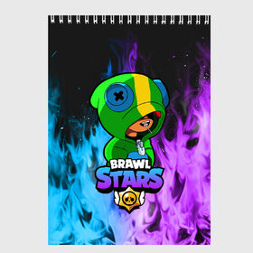 Скетчбук с принтом Brawl Stars LEON в городе Новоалтайск, 100% бумага
 | 48 листов, плотность листов — 100 г/м2, плотность картонной обложки — 250 г/м2. Листы скреплены сверху удобной пружинной спиралью | 8 bit | 8 бит | bibi | brawl | brawl stars | crow | leon | spike | sprout | stars | бравл | бравл старс | браво старс | игра | компьютерная | кров | леон | огонь | онлайн | старс