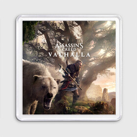 Магнит 55*55 с принтом Assassin’s Creed Valhalla в городе Новоалтайск, Пластик | Размер: 65*65 мм; Размер печати: 55*55 мм | action | creed | eivor | rpg | ubisoft | valhalla | viking | vikings | англия | ассасин | ассасина | вальгалла | викинг | викинги | кредо | эйвор