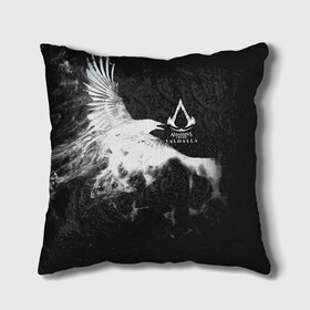 Подушка 3D с принтом ASSASSIN`S CREED VALHALLA в городе Новоалтайск, наволочка – 100% полиэстер, наполнитель – холлофайбер (легкий наполнитель, не вызывает аллергию). | состоит из подушки и наволочки. Наволочка на молнии, легко снимается для стирки | crow | slayer | valhalla | vikings | асасин | ассасин крид | ассассин | вальхалла | викинги | ворон | тамплиеры