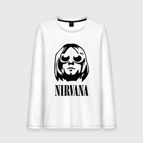 Мужской лонгслив хлопок с принтом NIRVANA в городе Новоалтайск, 100% хлопок |  | nirvana | nirvana smells | nirvana smells like | teen spirit | курт кобейн | нирвана | нирвана песни.