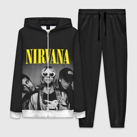 Женский костюм 3D с принтом NIRVANA в городе Новоалтайск,  |  | nirvana | nirvana smells | nirvana smells like | teen spirit | курт кобейн | нирвана | нирвана песни.