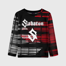 Детский лонгслив 3D с принтом  SABATON в городе Новоалтайск, 100% полиэстер | длинные рукава, круглый вырез горловины, полуприлегающий силуэт
 | sabaton | даниель муллбак | йоаким броден | крис рёланд | оскар монтелиус | пэр сундстрём | рикард сунден | сабатон | тоббе энглунд | томми юханссон | ханнес ван дал