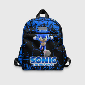 Детский рюкзак 3D с принтом Sonic в городе Новоалтайск, 100% полиэстер | лямки с регулируемой длиной, сверху петелька, чтобы рюкзак можно было повесить на вешалку. Основное отделение закрывается на молнию, как и внешний карман. Внутри дополнительный карман. По бокам два дополнительных кармашка | game | sega | sonic | sonic the hedgehog | видеоигра | доктор эггман | звуковой | игра | со скоростью звука | соник | соник в кино
