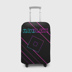 Чехол для чемодана 3D с принтом Roblox в городе Новоалтайск, 86% полиэфир, 14% спандекс | двустороннее нанесение принта, прорези для ручек и колес | game | gamer | logo | minecraft | roblox | simulator | игра | конструктор | лого | симулятор | строительство | фигура