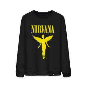Мужской свитшот хлопок с принтом NIRVANA в городе Новоалтайск, 100% хлопок |  | nirvana | nirvana smells | nirvana smells like | teen spirit | курт кобейн | нирвана | нирвана песни.