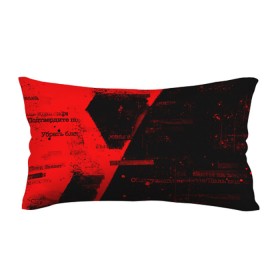 Подушка 3D антистресс с принтом Grunge art red в городе Новоалтайск, наволочка — 100% полиэстер, наполнитель — вспененный полистирол | состоит из подушки и наволочки на молнии | art | grunge | red | арт | буквы | гранж | красный | надпись | символы | слова | сообщение | текст | фраза | фразы