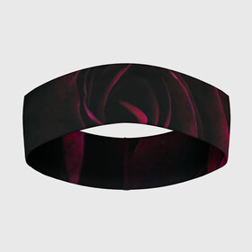 Повязка на голову 3D с принтом Dark Rose в городе Новоалтайск,  |  | art | dark | flower | red | rose | арт | бутон | лепестки | роза | текстура | темный | цветы