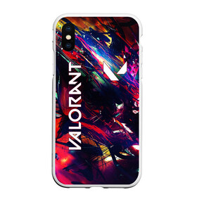 Чехол для iPhone XS Max матовый с принтом VALORANT в городе Новоалтайск, Силикон | Область печати: задняя сторона чехла, без боковых панелей | breach | cs go | cypher | jett | league of legends | legends of runeterra | lol | omen | overwatch | phoenix | riot | riot games | sage | sona | sova | valorant | viper | валорант | кс го | лига легенд | лол