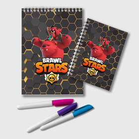 Блокнот с принтом Nita Brawl Stars в городе Новоалтайск, 100% бумага | 48 листов, плотность листов — 60 г/м2, плотность картонной обложки — 250 г/м2. Листы скреплены удобной пружинной спиралью. Цвет линий — светло-серый
 | bear | brawl | brawl stars | nita | nita bear | nita brawl | бравл | бравл старс | нита | нита бравл | нита медведь