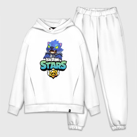 Мужской костюм хлопок OVERSIZE с принтом Leon Wolf в городе Новоалтайск,  |  | brawl | brawl leon | brawl stars | leon | leon shark | leon werewolf | leon wolf | бравл | бравл старс | леон | леон волк | леон оборотень