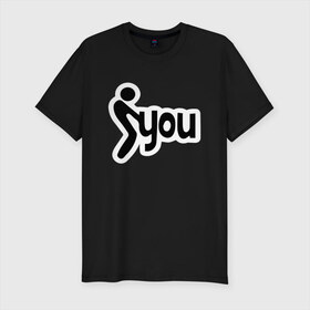 Мужская футболка хлопок Slim с принтом fuck you в городе Новоалтайск, 92% хлопок, 8% лайкра | приталенный силуэт, круглый вырез ворота, длина до линии бедра, короткий рукав | иди ты | пошел ты | ты