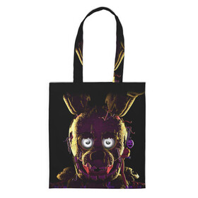 Шоппер 3D с принтом FNAF [2] в городе Новоалтайск, 100% полиэстер | Плотность: 200 г/м2; Размер: 34×35 см; Высота лямок: 30 см | bonnie | chika | five nights at freddys | foxy | freddy | game | horror | бони | пять ночей с фредди | фнаф | фокси | фредди | чика