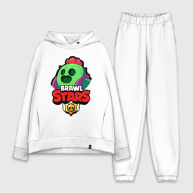 Женский костюм хлопок Oversize с принтом BRAWL STARS SPIKE в городе Новоалтайск,  |  | bibi | brawl stars | coach mike | crow | leon | leon shark | max | mecha crow | mr.p | phoenix | sally leon | spike | sprout | unicorn | virus 8 bit | werewolf | ворон | оборотень | пингвин