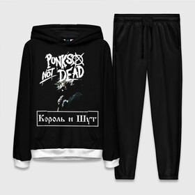 Женский костюм 3D (с толстовкой) с принтом КИШ в городе Новоалтайск,  |  | punks not dead | анархия | горшок | киш | король и шут | музыка | панк | панки не умирают | рок | рокер | русский рок